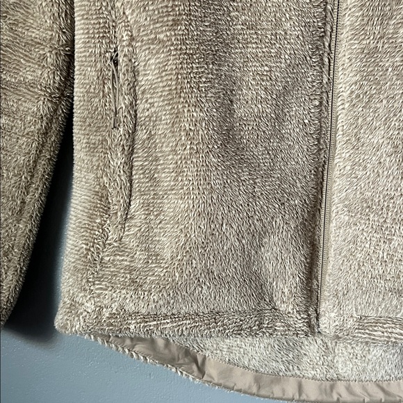The North Face Osito Women's Jacket Beige Full Zip Fuzzy Medium - Picture 4 of 8